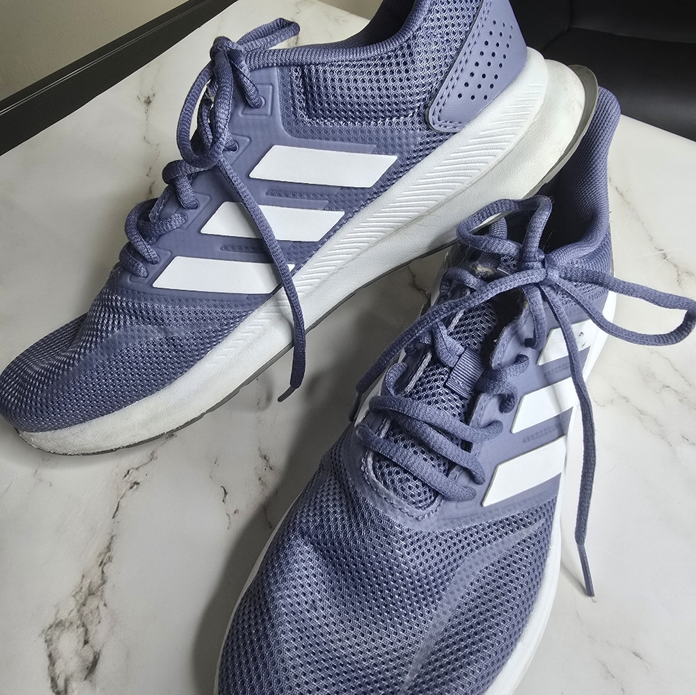 Adidas Lavender and White Running Shoes